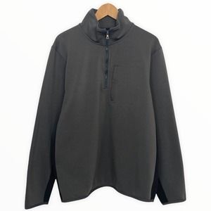 Banana Republic Mock Neck Pullover Sweatshirt Mens XL 1/4 Zip Zippered Pocket